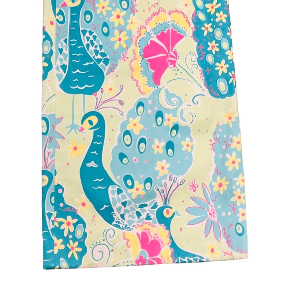 Lilly Pulitzer Bohemian Wide Legs pants Size 10 Zipper 97% cotton 3% Spandex - Picture 2 of 8